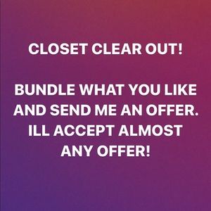 Closet Clear Out!